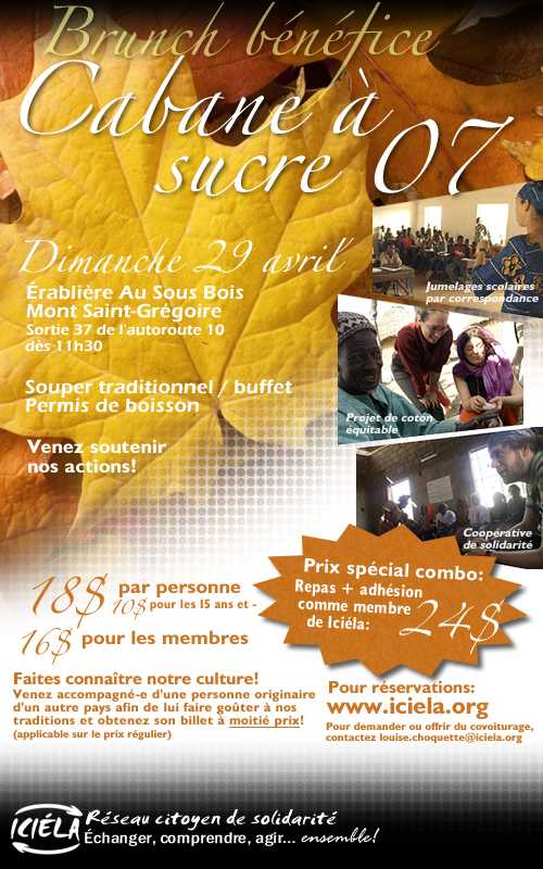 Affiche du brunch b&eacute;n&eacute;fice