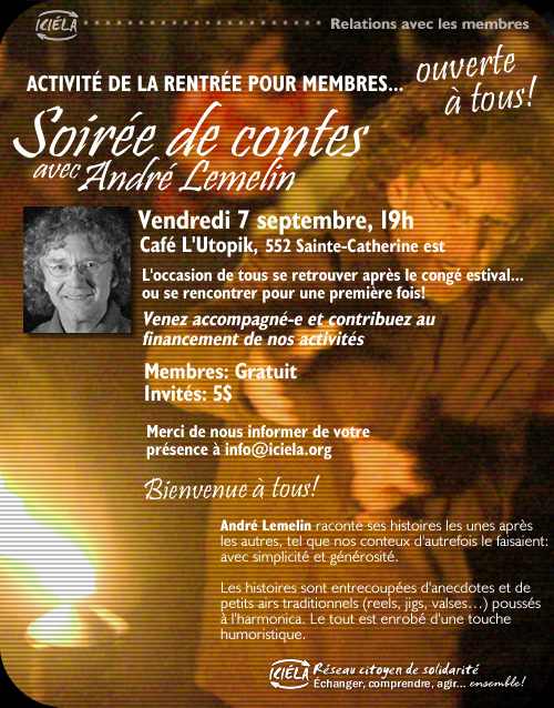 Affiche de la soir&eacute;e de contes