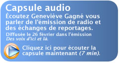 Capsule audio! Cliquez ici pour &eacute;couter.