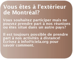 Participez m&ecirc;me si vous &ecirc;tes &agrave; l'ext&eacute;rieur de Montr&eacute;al!