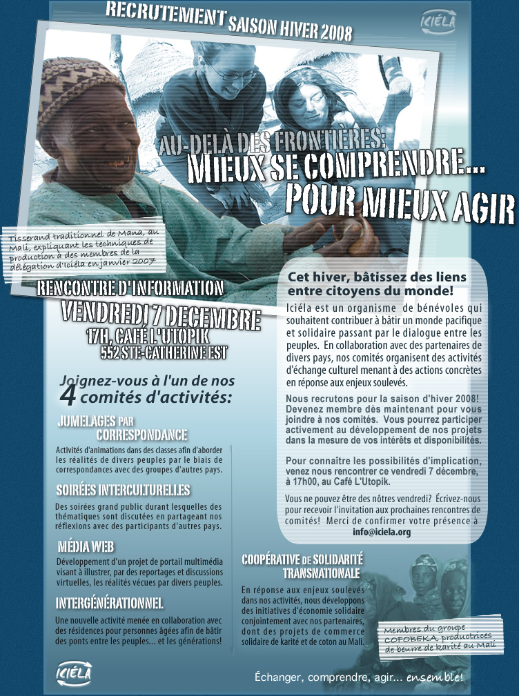 Le bulletin des membres Ici&eacute;la