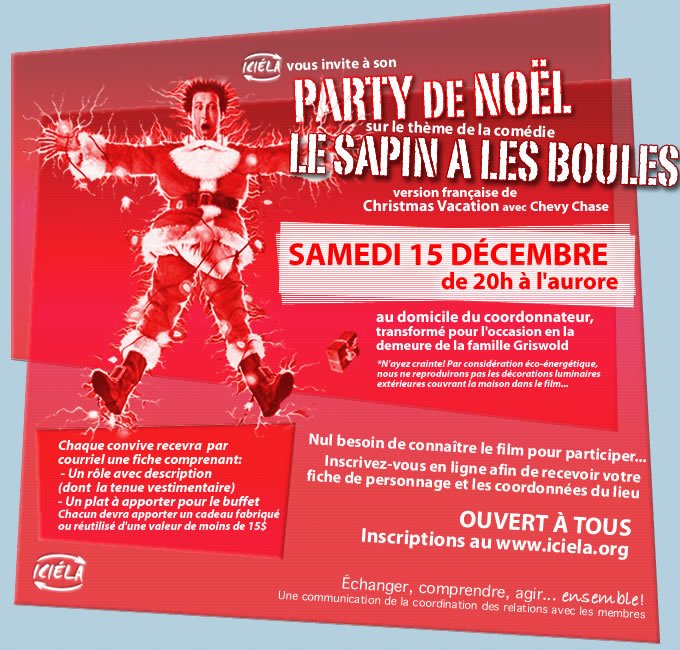 Ici&eacute;la vous invite &agrave; son party de No&euml;l
