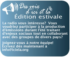 Joignez-vous &agrave;  notre &eacute;quipe pour cet &eacute;t&eacute;!  &Eacute;crivez &agrave; info@iciela.org